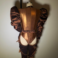 bust cup Leo with cargo chaps and Hardware size 12  (ready to ship)