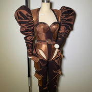 bust cup Leo with cargo chaps and Hardware size 12  (ready to ship)
