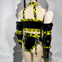 Calico Dance set w/ Gloves & chain Belt