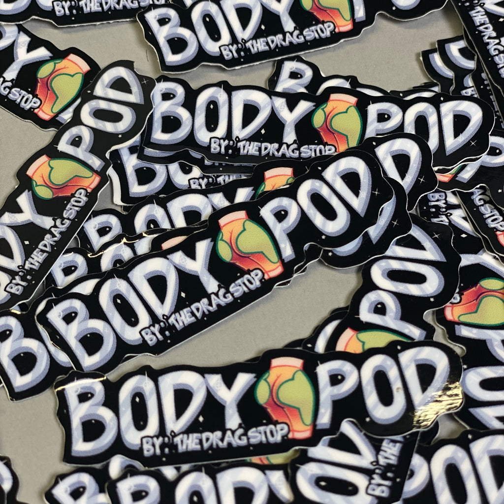 BODY POD 3" STICKER
